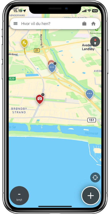Trafik Alarm UI design
